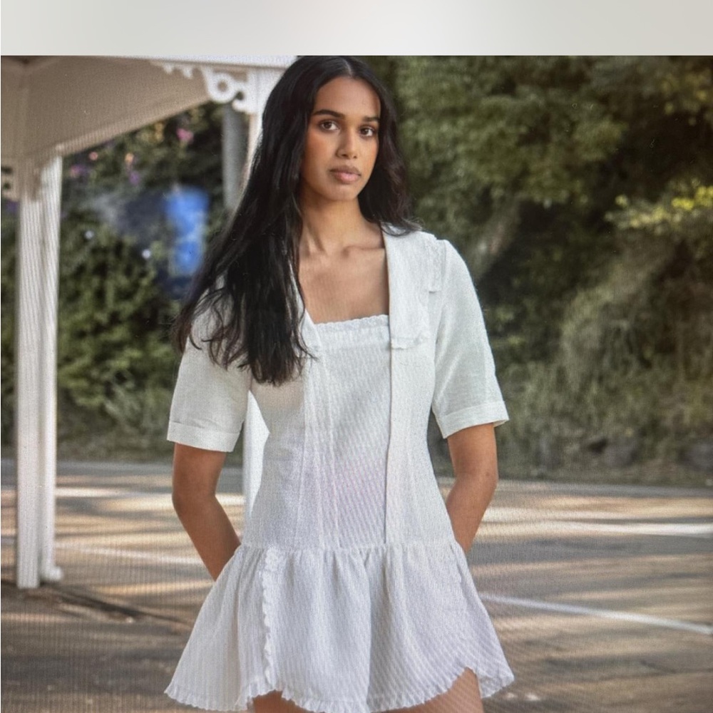 My Mum Made It White Short-Sleeve Dress